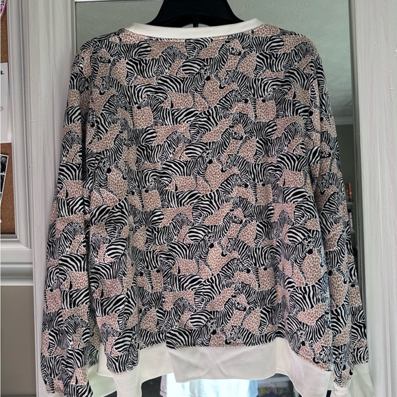 J.Crew Factory Zebra Print Crewneck - Picture 8 of 8